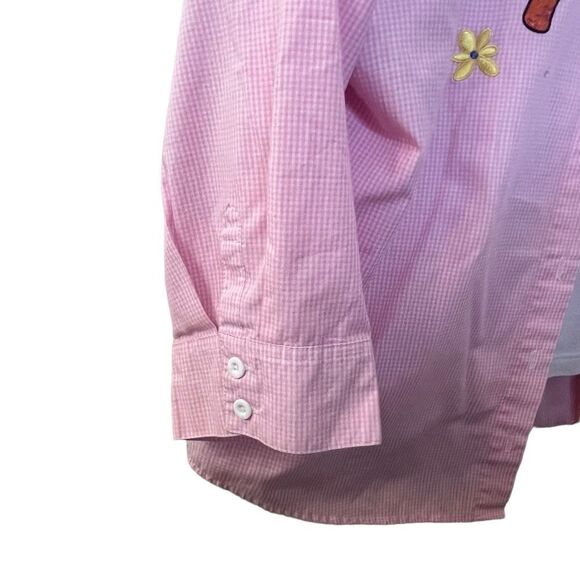 🎉Breckenridge Gingham Vacation Button Down Shirt Sz LP - Picture 5 of 8